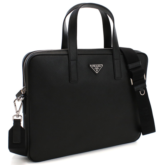 Prada Briefcase Shoulder Bag Nero Black - Picture 1 of 6